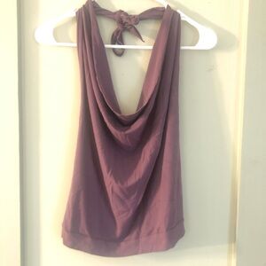 The Om Collection Sadhu Backless Halter Top in Light Purple!